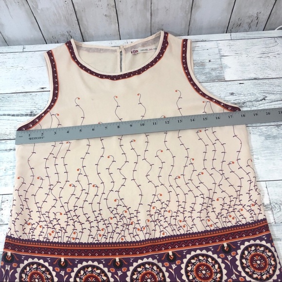 Chelsea & Violet Lined Multicolored Sleeveless Top Small - Picture 8 of 11